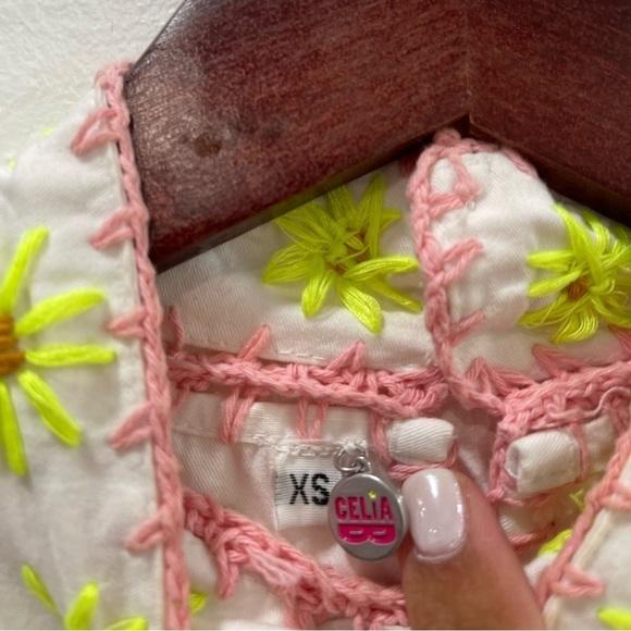 Celia B Crochet Scarlett Dress White - Picture 5 of 6